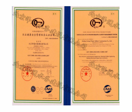 職業(yè)健康安全管理體系認(rèn)證證書